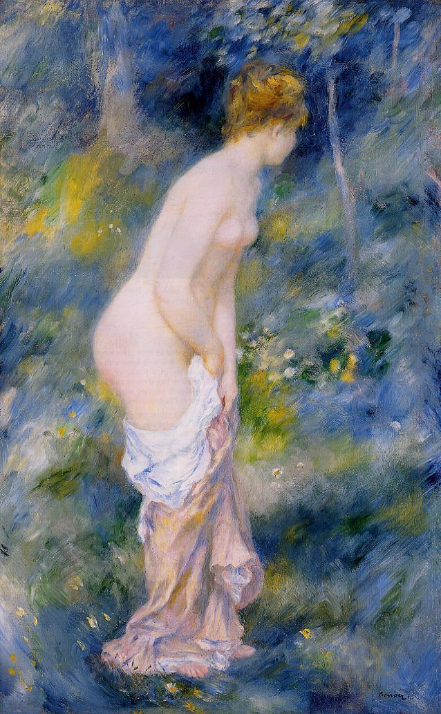 Standing Bather - Pierre-Auguste Renoir painting on canvas